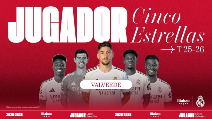 巴尔韦德荣膺皇马2月最佳球员 六战贡献1球3助