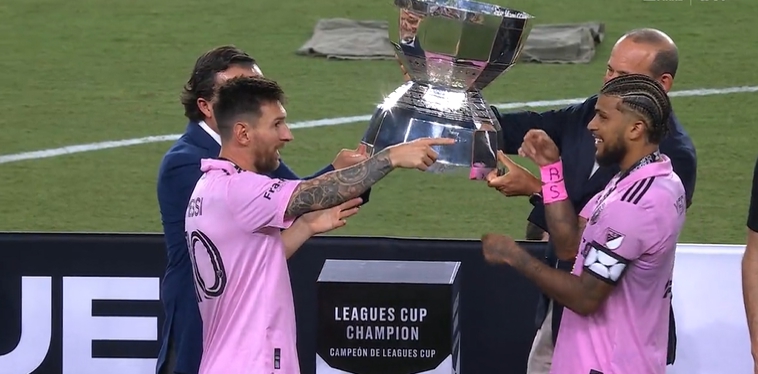 梅西率队首夺联盟杯冠军 迈阿密国际创队史